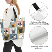 Some of the French Bulldogs I Love Large Shoulder Bag-Accessories-Accessories, Bags, Dogs, French Bulldog-12