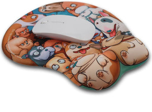 Some of the I Dogs I Love Ergonomic Mousepad-Accessories-Accessories, Basset Hound, Bull Terrier, Chihuahua, Chow Chow, Doberman, Dogs, Labrador, Mouse Pad, Pomeranian, Poodle, Pug, Schnauzer, Siberian Husky, Toy Poodle-11