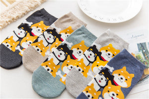 Some of the Shibas I Love Ankle Length Socks-Accessories-Accessories, Dogs, Shiba Inu, Socks-7
