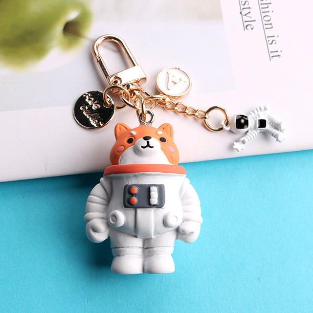 Spaceman Shiba Inu KeychainAccessories