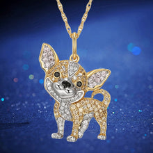 Load image into Gallery viewer, Sparkling I Love Chihuahua Necklace-Dog Themed Jewellery-Chihuahua, Dogs, Jewellery, Necklace-7