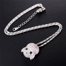Load image into Gallery viewer, Sparkling Poodle Love Stone Studded Necklaces-Dog Themed Jewellery-Dogs, Jewellery, Necklace, Poodle-10