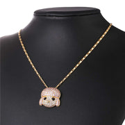 Sparkling Poodle Love Stone Studded Necklaces-Dog Themed Jewellery-Dogs, Jewellery, Necklace, Poodle-11