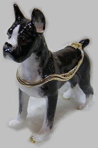 Standing Boston Terrier Small Jewellery Box Figurine-Dog Themed Jewellery-Dogs, Home Decor, Jewellery, Jewellery Box-2