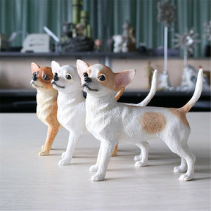 Standing Chihuahuas Resin Figurines-Home Decor-Chihuahua, Dogs, Figurines, Home Decor-10
