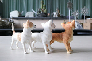 Standing Chihuahuas Resin Figurines-Home Decor-Chihuahua, Dogs, Figurines, Home Decor-6