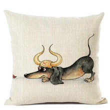 Load image into Gallery viewer, Star Sign Dachshunds Cushion CoversCushion CoverOne SizeTaurus