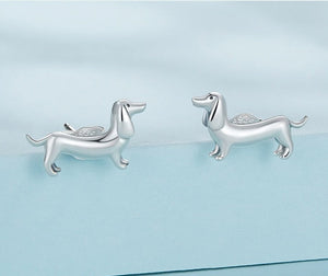 Sterling Silver Dachshund Earrings: A Must-Have for Dachshund Lovers-Dog Themed Jewellery-Dachshund, Dogs, Earrings, Jewellery-6