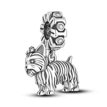 Sterling Silver Yorkshire Terrier Pendant Perfect Gift for Yorkie Lo