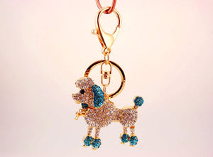 Stone-Studded Poodle Love Keychains-Accessories-Accessories, Dogs, Keychain, Poodle-6