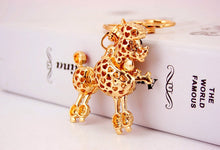 Load image into Gallery viewer, Stone-Studded Poodle Love Keychains-Accessories-Accessories, Dogs, Keychain, Poodle-7