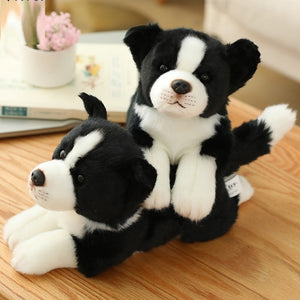 image of a border collie stuffed animal plush toy