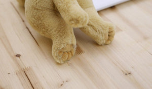 image of a larador stuffed animal plush toy - fur close up view