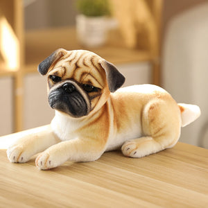 image of an adorable pug stuffed animal plush toy