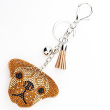 Load image into Gallery viewer, Studded Pug Love KeychainsAccessories