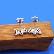 Studded Scottish Terrier Love Silver EarringsDog Themed Jewellery