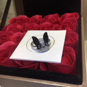 Stunning Boston Terrier Love Silver RingDog Themed Jewellery