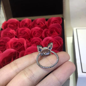 Stunning Boston Terrier Love Silver RingDog Themed Jewellery
