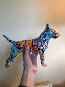 Stunning Bull Terrier Design Multicolor Resin Statue-Home Decor-Bull Terrier, Dogs, Home Decor, Statue-16