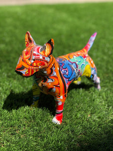 Stunning Bull Terrier Design Multicolor Resin Statue-Home Decor-Bull Terrier, Dogs, Home Decor, Statue-5