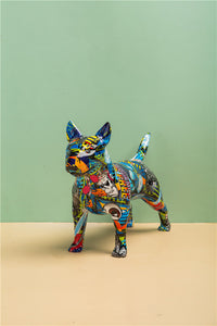 Stunning Bull Terrier Design Multicolor Resin Statue-Home Decor-Bull Terrier, Dogs, Home Decor, Statue-7