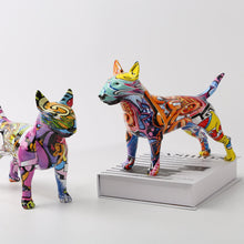 Load image into Gallery viewer, Stunning Bull Terrier Design Multicolor Resin Statue-Home Decor-Bull Terrier, Dogs, Home Decor, Statue-1