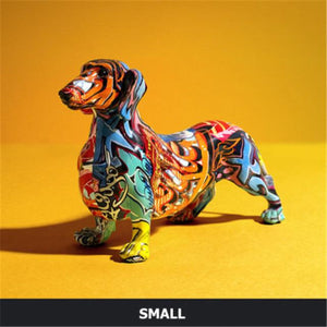 image of small dachshund statue