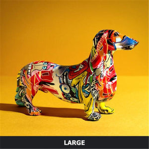 image of large dachshund statue