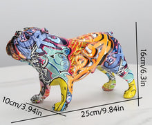 Load image into Gallery viewer, Image of large english bulldog statue - sizing