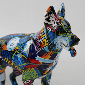 Stunning German Shepherd Design Multicolor Resin Statues-Home Decor-Dogs, German Shepherd, Home Decor, Statue-6