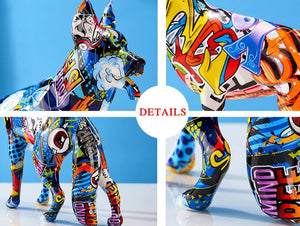 Stunning German Shepherd Design Multicolor Resin Statues-Home Decor-Dogs, German Shepherd, Home Decor, Statue-9