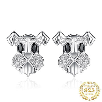 Stunning Schnauzer Face Silver Earrings Dog Themed Jewellery Jewelry Palace 314183 360x