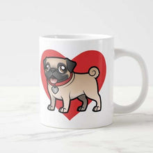 Load image into Gallery viewer, Super Cute Pug Love Ceramic MugMug