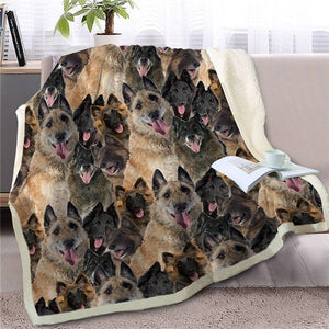 Sweetest Beagle Dreams Warm Blanket - Series 2-Home Decor-Beagle, Blankets, Dogs, Home Decor-German Shepherd-Medium-14