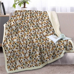 Sweetest Bull Terrier Dreams Warm Blanket-Home Decor-Blankets, Bull Terrier, Dogs, Home Decor-16
