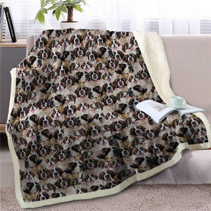 Sweetest French Bulldog Dreams Warm Blanket - Series 1-Home Decor-Blankets, Dogs, French Bulldog, Home Decor-Saint Bernard-Medium-13