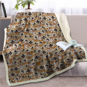 Sweetest French Bulldog Dreams Warm Blanket - Series 1-Home Decor-Blankets, Dogs, French Bulldog, Home Decor-Shiba Inu-Medium-14