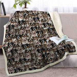 Sweetest French Bulldog Dreams Warm Blanket - Series 1-Home Decor-Blankets, Dogs, French Bulldog, Home Decor-Border Collie-Medium-6
