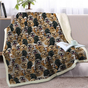 Sweetest French Bulldog Dreams Warm Blanket - Series 1-Home Decor-Blankets, Dogs, French Bulldog, Home Decor-Cocker Spaniel-Medium-8