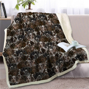 Sweetest Lhasa Apso Dreams Warm Blanket - Series 3-Home Decor-Blankets, Dogs, Home Decor, Lhasa Apso-German Shorthaired Pointer-Large-14