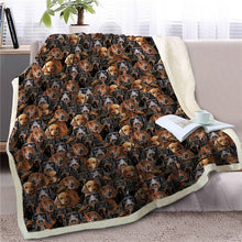 Load image into Gallery viewer, Sweetest Lhasa Apso Dreams Warm Blanket - Series 3-Home Decor-Blankets, Dogs, Home Decor, Lhasa Apso-Dachshund-Large-9