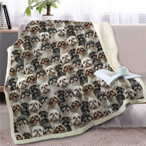 Sweetest Rat Terrier Dreams Warm Blanket - Series 3-Home Decor-Blankets, Dogs, Home Decor, Rat Terrier-Lhasa Apso-Large-3