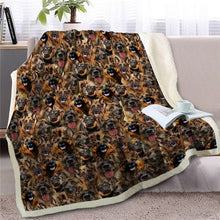 Load image into Gallery viewer, Sweetest Rottweiler Dreams Warm Blanket - Series 1-Home Decor-Blankets, Dogs, Home Decor, Rottweiler-German Shepherd-Medium-10