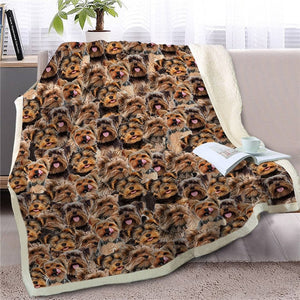 Sweetest Rottweiler Dreams Warm Blanket - Series 1-Home Decor-Blankets, Dogs, Home Decor, Rottweiler-Yorkshire Terrier-Medium-17