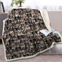 Load image into Gallery viewer, Sweetest Rottweiler Dreams Warm Blanket - Series 1-Home Decor-Blankets, Dogs, Home Decor, Rottweiler-Border Collie-Medium-6