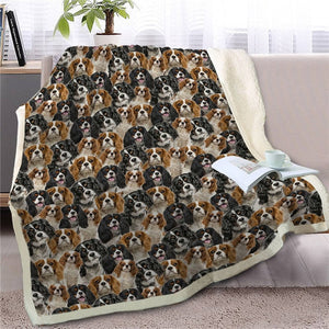 Sweetest Rottweiler Dreams Warm Blanket - Series 1-Home Decor-Blankets, Dogs, Home Decor, Rottweiler-Cavalier King Charles Spaniel-Medium-7