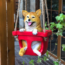 Load image into Gallery viewer, Swinging Shiba Inu Garden Statue-Home Decor-Dogs, Home Decor, Shiba Inu, Statue-2