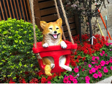 Load image into Gallery viewer, Swinging Shiba Inu Garden Statue-Home Decor-Dogs, Home Decor, Shiba Inu, Statue-6