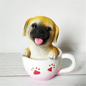 Teacup Puppies Desktop OrnamentHome Decor