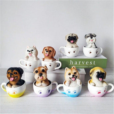 Samoyed Figurine - Teacup Samoyed Desktop Ornament